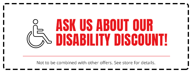 Ask Us About Our Disability Discount